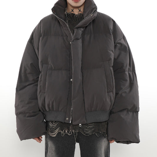 Chaqueta Acolchada de Invierno para Parejas con Cuello Alto