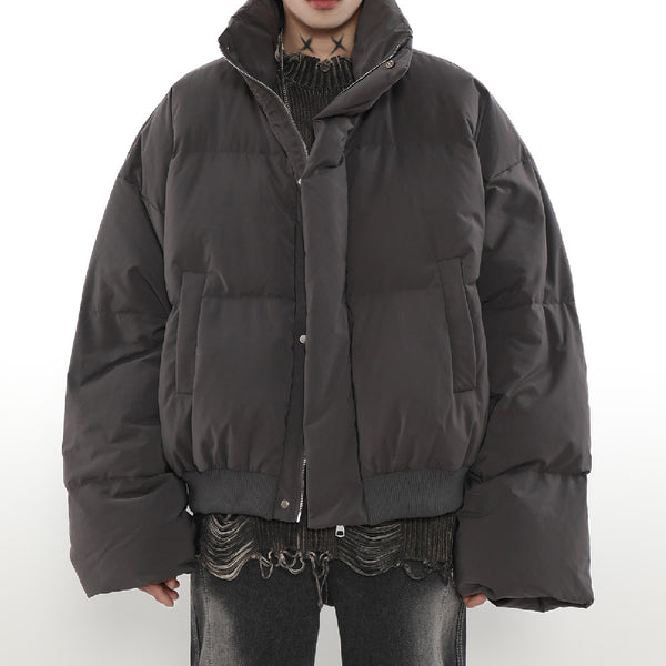Chaqueta Acolchada de Invierno para Parejas con Cuello Alto