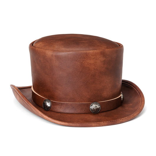 Sombrero Mágico de Cuero PU Tipo Domo Unisex para Fiestas y Eventos - Image 9