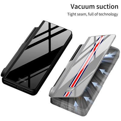 Funda de Cristal Protectora para Galaxy Z Fold5 - Diseño Flip Creativo - Image 5