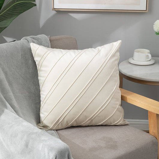 Funda de Almohada Cuadrille Terciopelo Suave para Sofá y Cama - Image 9