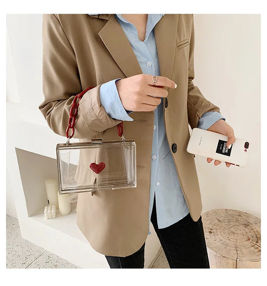 Bolsa Crossbody Estilo Western con Cadena, Pequeña y Cuadrada - Image 13
