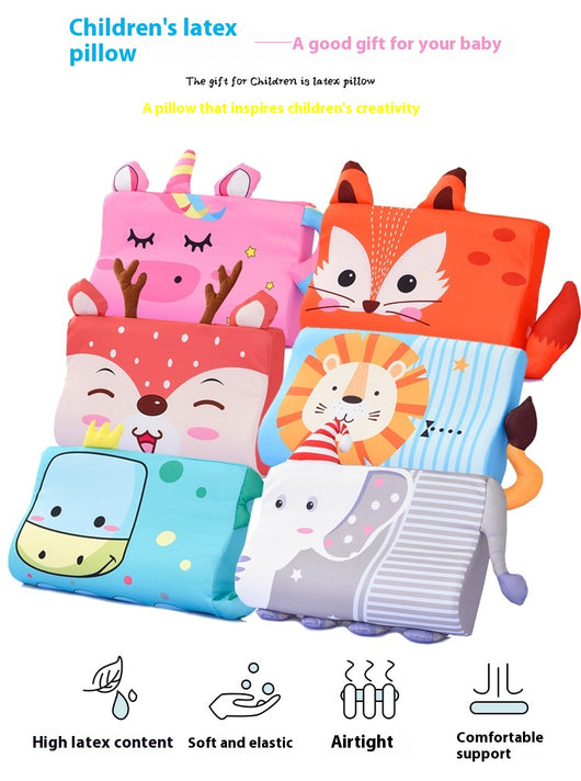 Almohada de Látex Infantil Ergonómica para Guardería y Preescolar - Image 17