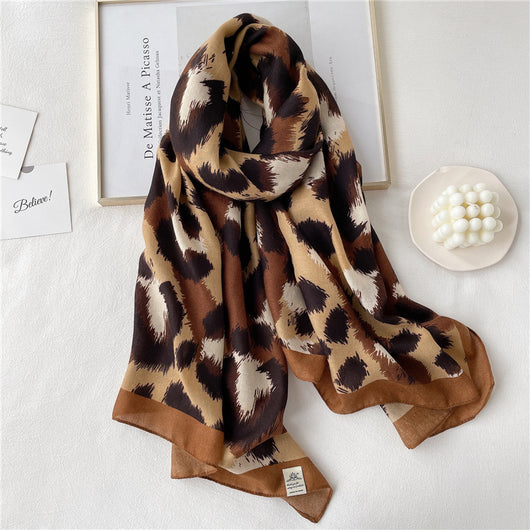 Chal Ligero de Algodón y Lino para Mujer - Abrigo Versátil Otoño e Invierno - Image 30