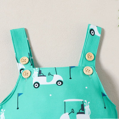 Jumpsuit Estampado para Bebé Niña sin Mangas con Tirantes - Image 4