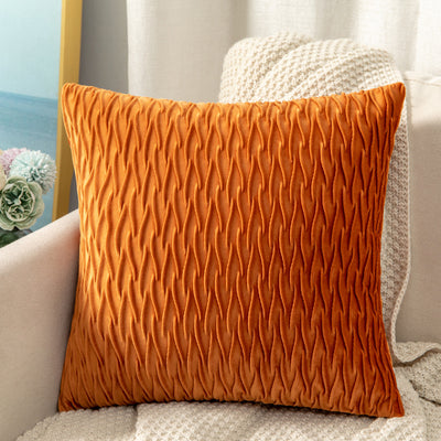 Funda de Almohada Terciopelo Plisada Premium para Sofá y Cabecera - Image 33