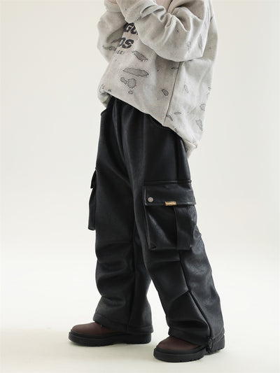 Pantalones de Trabajo en Cuero con Forro Polar para Niño - Image 14