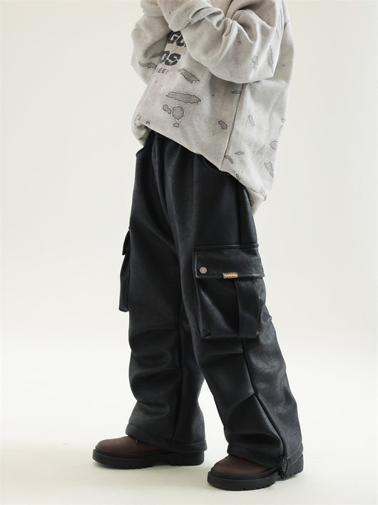 Pantalones de Trabajo en Cuero con Forro Polar para Niño - Image 14