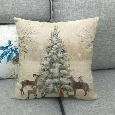 Funda de Almohada de Lino Colección Año Nuevo Navidad - Image 11