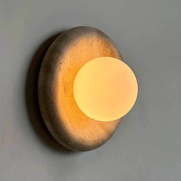 Lámpara de Pared Jade Natural Entrada Lujo Francés