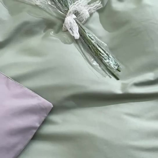 Juego de Sábanas y Edredón de 4 Piezas en Colores Sólidos - Image 29