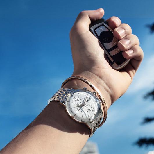 Reloj Automático Mecánico Hueco Resistente al Agua para Hombre