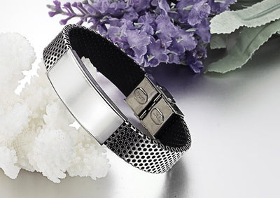 Pulsera de Cuero y Titanio para Hombre - Image 6