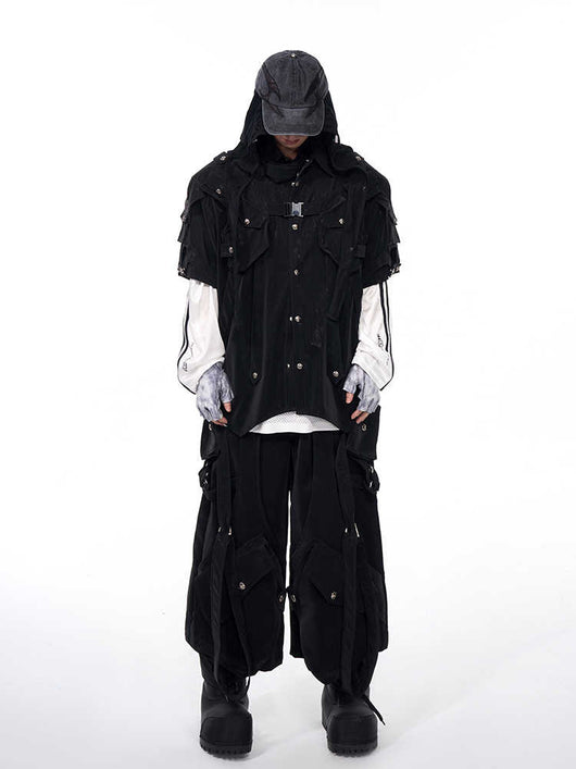 Chaqueta Bandage de Manga Corta para Hombre Dark Pioneer - Image 10