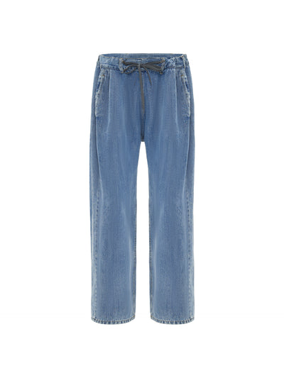 Jeans Rectos Talle Alto Desgastados para Mujer - Image 13