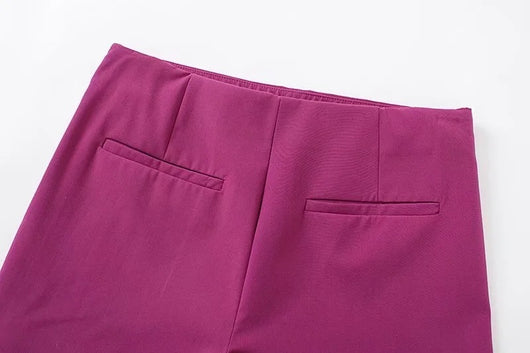 Shorts Vintage Cintura Alta con Abertura Frontal - Image 16