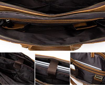 Maletín de Cuero Genuino para Hombre - Estilo Ejecutivo Profesional - Image 7