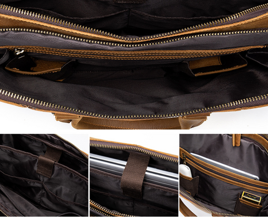 Maletín de Cuero Genuino para Hombre - Estilo Ejecutivo Profesional - Image 7