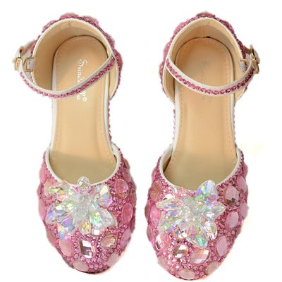 Zapatos de Tacón Alto con Cristales para Presentaciones Infantiles - Image 4
