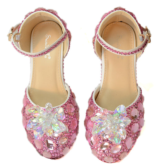 Zapatos de Tacón Alto con Cristales para Presentaciones Infantiles - Image 4