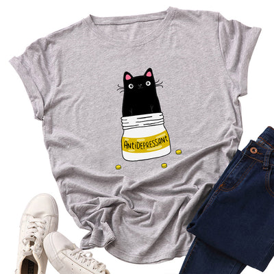 Camiseta Básica Mujer Cuello Redondo Manga Corta 100% Algodón - Image 5