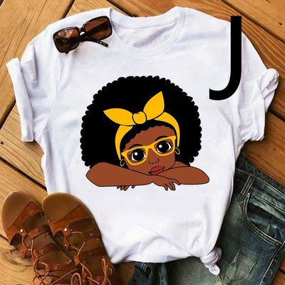 Camiseta Estampada Mujer African Black Girl - Manga Corta - Image 12