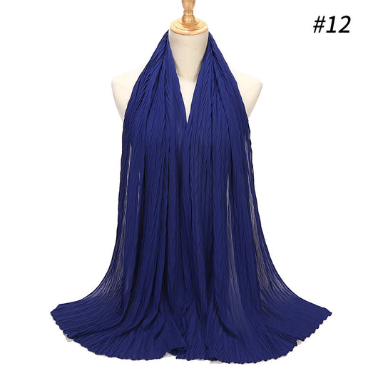Pañuelo Gasa Plisado con Perlas de Moda - Image 38