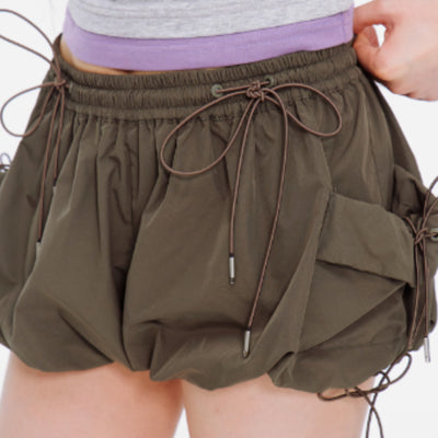 Shorts Deportivos con Diseño de Nudo de Encaje para Mujer - Image 6