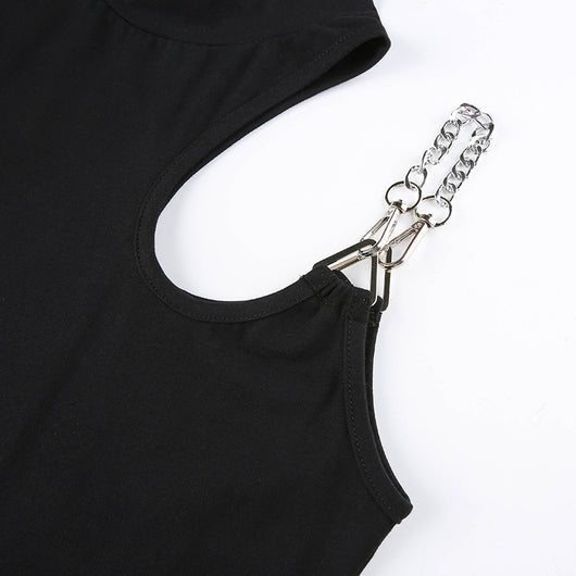 Blusa Ajustada Cuello Redondo Manga Asimétrica Corta - Image 10