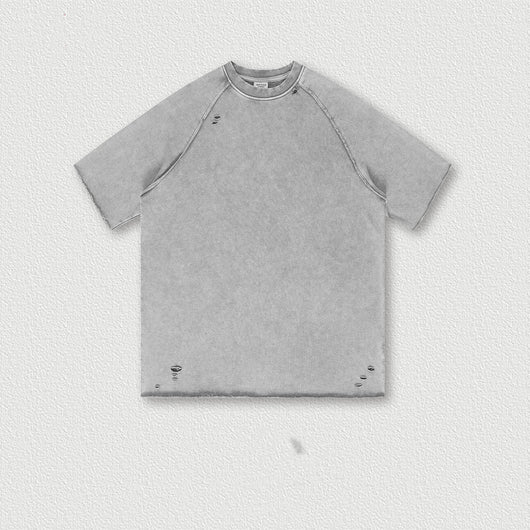 Playera Batik Desgastada de Algodón Terry para Hombre - Image 17