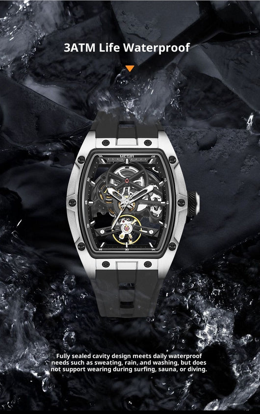 Reloj Mecánico para Hombre con Diseño Esqueletizado - Image 17