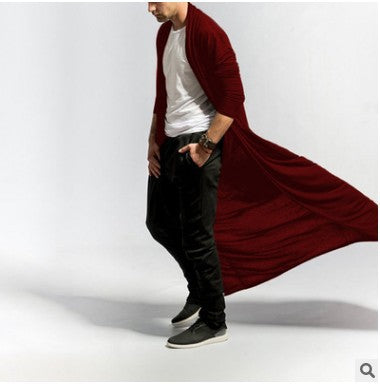 Abrigo Trench Largo Slim Fit Casual para Hombre - Image 7