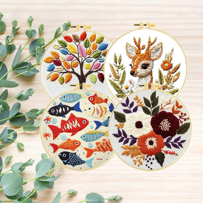 Bordado de Punto de Cruz Árbol de la Suerte con Animales - Diseño Simplificado - Image 16