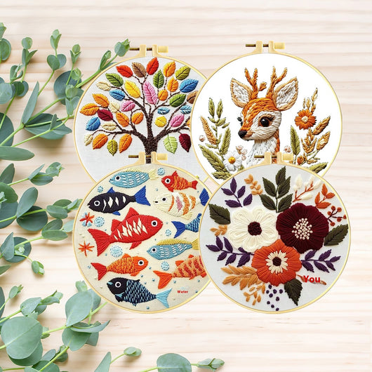 Bordado de Punto de Cruz Árbol de la Suerte con Animales - Diseño Simplificado - Image 16