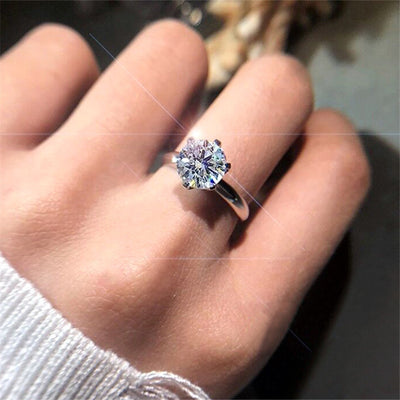 Anillo de Moissanita Plateado para Mujer - Brillo de Diamante Eterno - Image 11