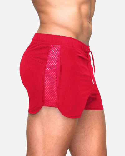 Pantalones Cortos de Entrenamiento Sprint con Malla Elástica Verano - Image 2