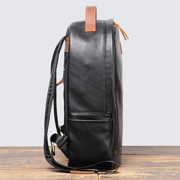 Mochila de Viaje Premium en Cuero Genuino Top Grain para Hombre