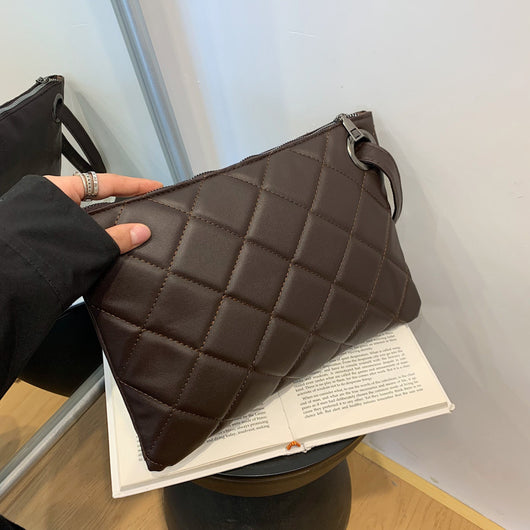 Bolso Cuadrado Textura Diamante Estilo Oeste Minimalista - Image 6