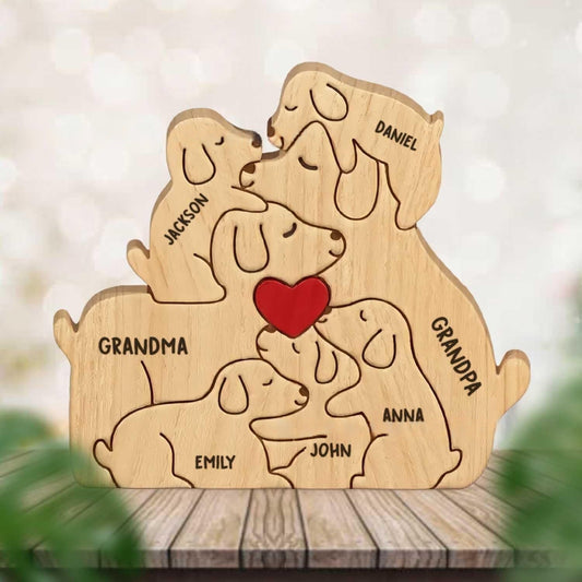 Adornos Navideños de Madera Personalizados con Forma de Perro