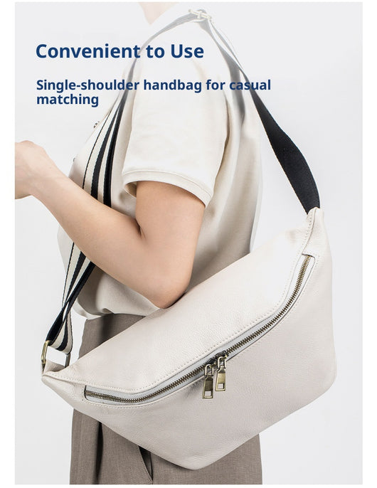 Bolso Mensajero de Cuero Genuino para Mujer - Gran Capacidad, Estilo Casual - Image 21