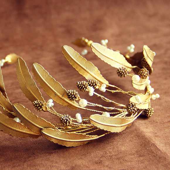 Tiara Nupcial Estilo Europeo Barroco Retro