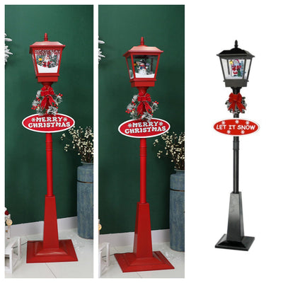 Decoración Navideña Iluminada: Papá Noel, Muñeco de Nieve y Árbol con Efecto Nieve - Image 16