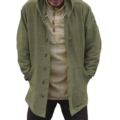 Chaqueta Casual Étnica con Capucha y Manga Larga para Hombre - Image 10
