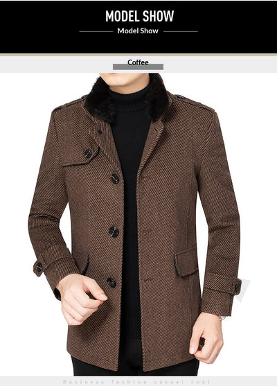 Abrigo de Lana Merino Otoño-Invierno Casual - Image 15