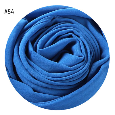 Pañuelo de Gasa Perlada en Colores Sólidos - Cobertura Elegante Monocromática - Image 57