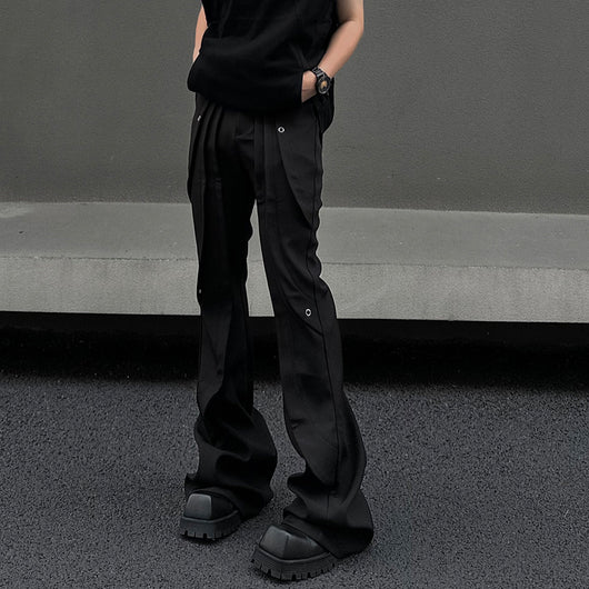 Pantalones Cargo Talle Alto con Costuras Fruncidas y Corte Holgado - Image 6