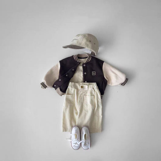 Chaqueta de Béisbol Infantil con Costuras Decorativas - Image 14