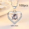 Fashionable Eternal Love Girl Necklace Pendant Blanco with chain 100PCS