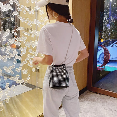 Bolso Bandolera de Diamantes con Cadena Temperamento Mujer - Image 10