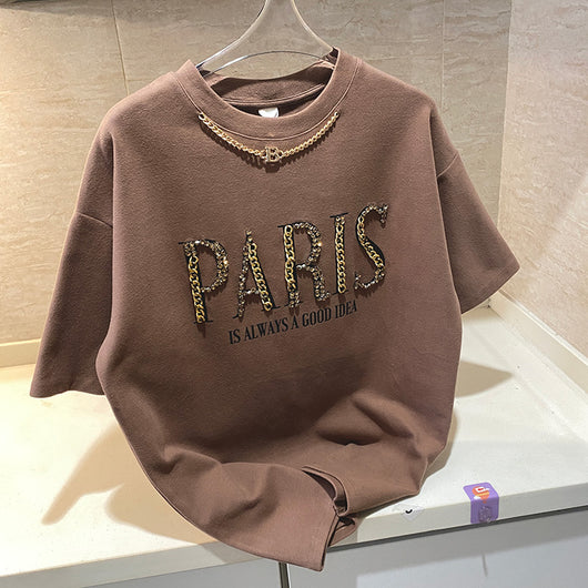 Playera de Algodón Pesado para Mujer con Forro Térmico - Image 7